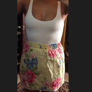 Dress- white top/ floral bottom